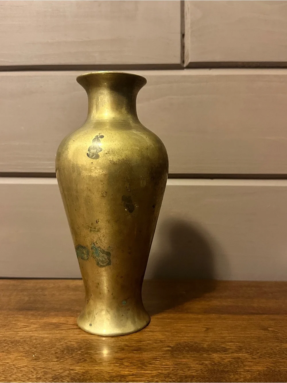 Brass Decorative Bud Vase 8” tall
